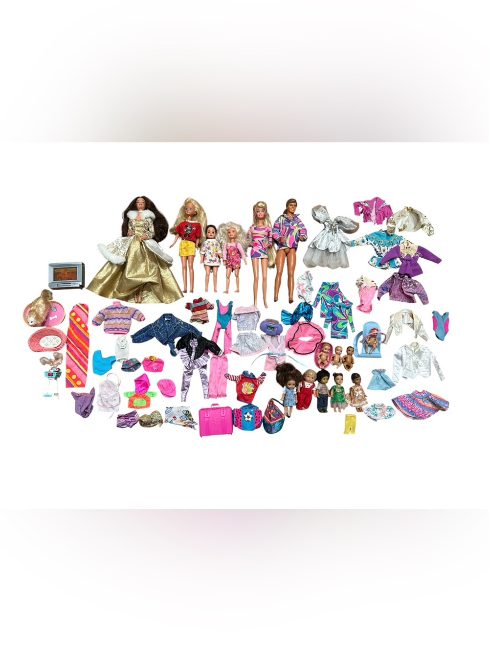 Vintage 80s 90s BARBIE Doll Lot Accessories Shoes Clothing Ken Mattel